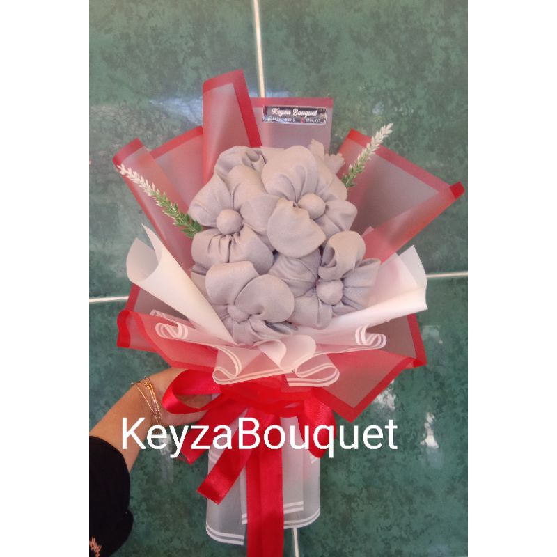 Buket Kerudung Segi Empat