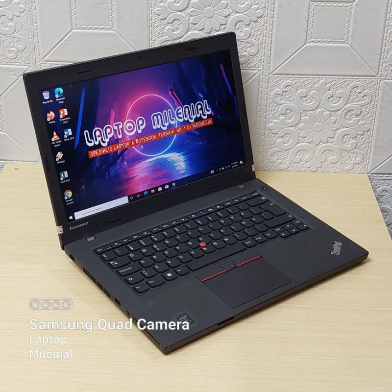 Laptop Lenovo Thinkpad L450 i5 gen 5 RAM 8GB SSD 256GB Win 10 Siap Pakai Bergaransi