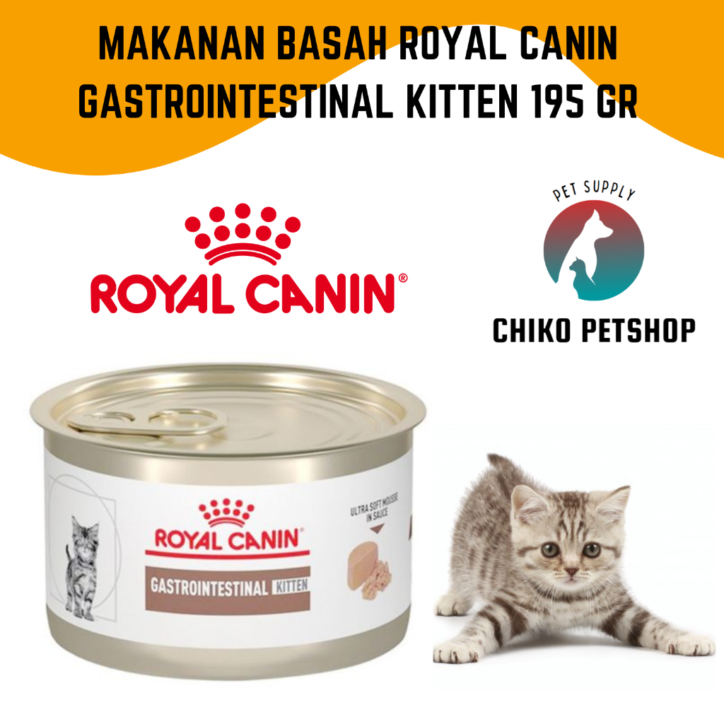 Royal Canin GastroIntestinal Kitten Wetfood Kaleng 195 gr