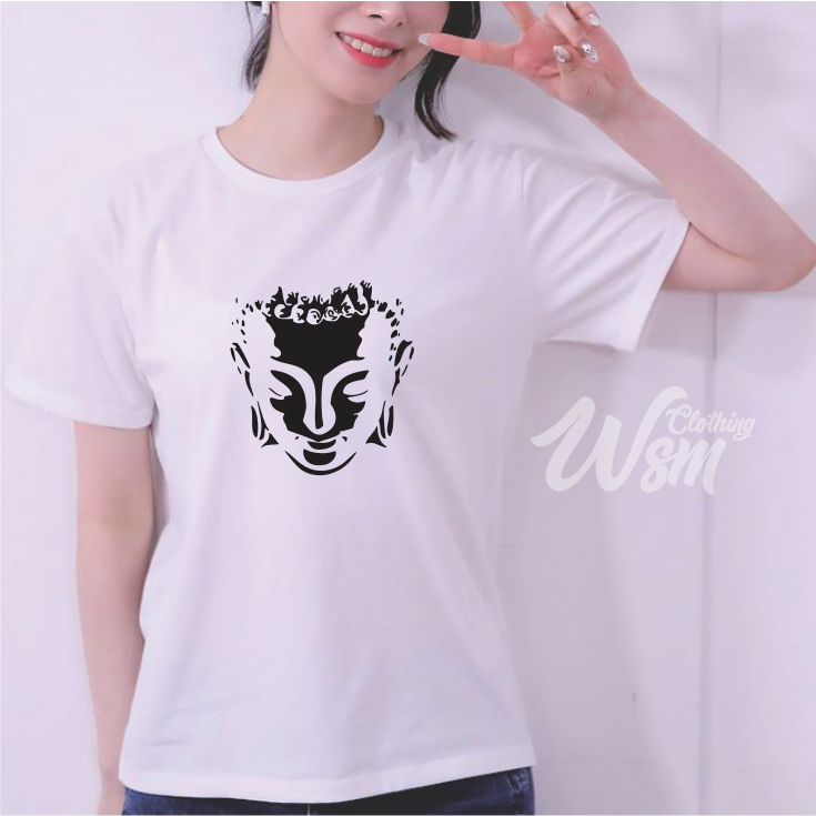 WSM CLOTHING / KAOS BAJU BUDDHIS BUDDHA UNISEX CUSTOM / BAJU PAKAIAN GAMBAR BUDDHA KATUN