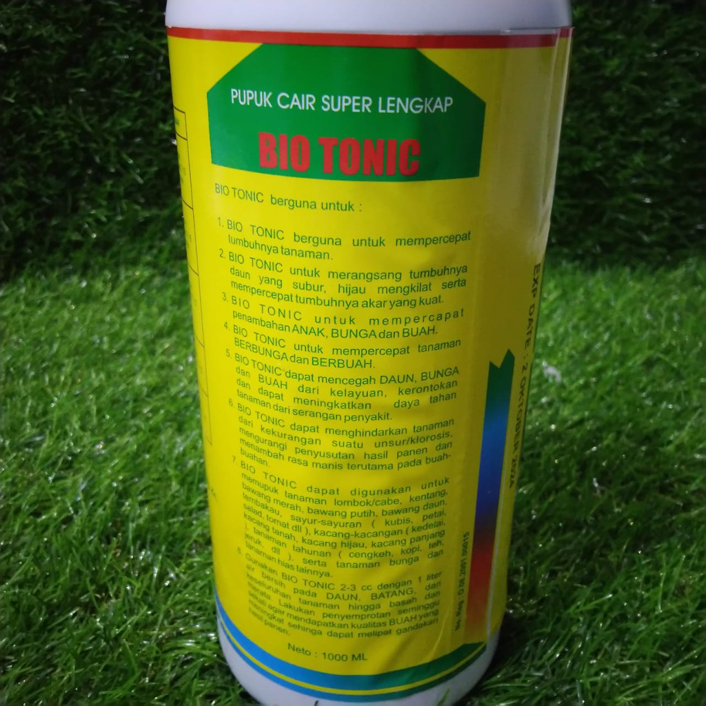 BIO TONIC Kemasan 1L Pupuk Cair Super Lengkap dan Praktis untuk berbagai jenis tanaman biotonic