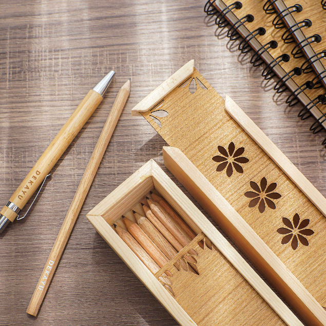 

Dekayu - Wooden Pencil Case | Tempat Pensil Kayu | Buku Note Jurnal | Agenda & Planner