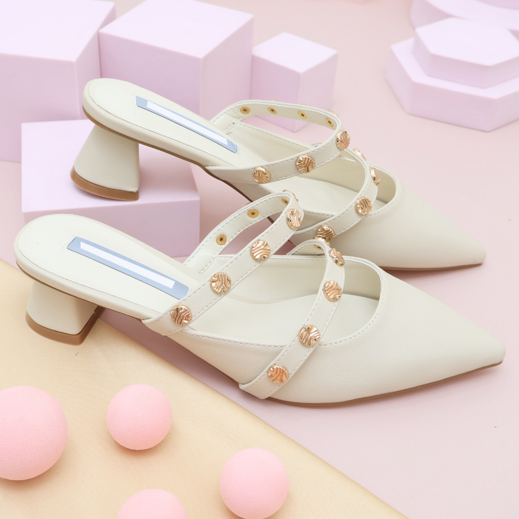 [ NEW ] Sepatu Wanita  C*K 487 - SNR Heels 4cm