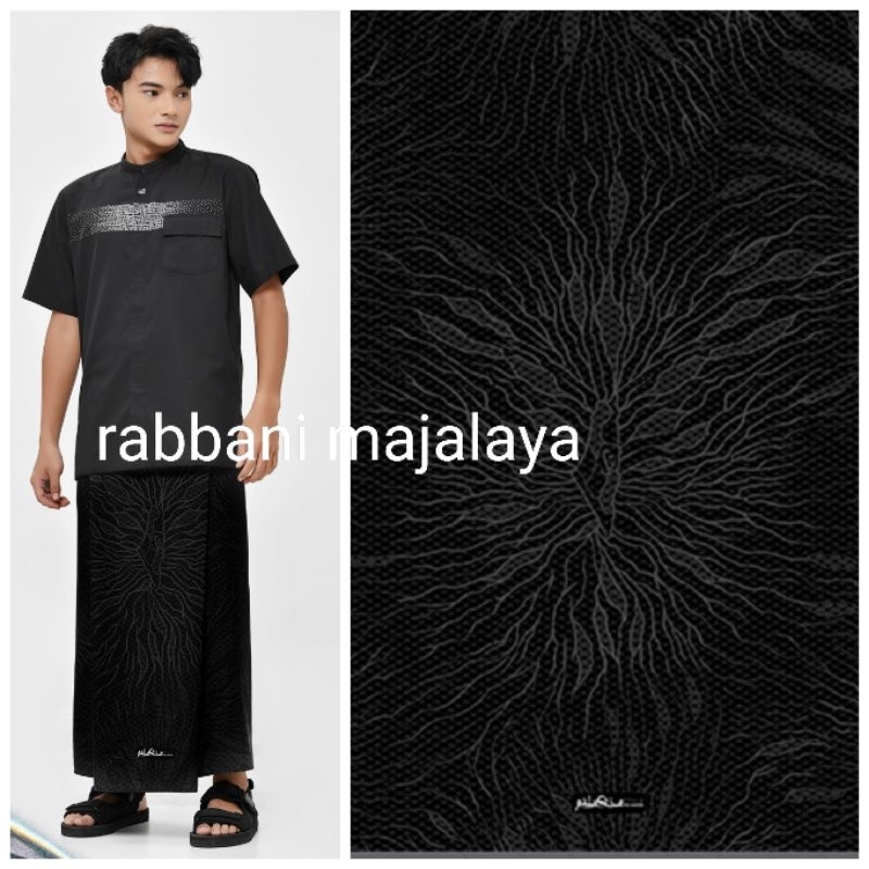Rabbani sarung jenin hitam - sarung bigpas fadi rabbani - sarung bigpass rabbani - sarung jumbo dewa