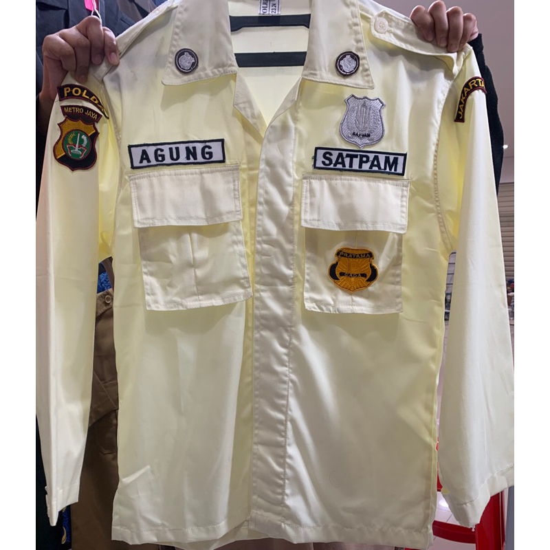 baju PDL satpam yg baru+atribut