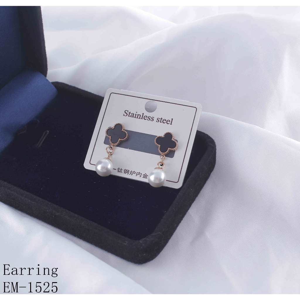 Anting Titanium Permata Cantik Perhiasan Fashion 1525