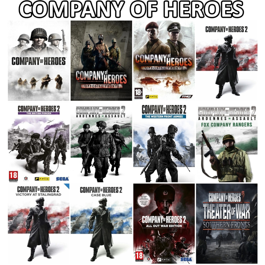 Company of Heroes 1 & 2 Game PC Laptop