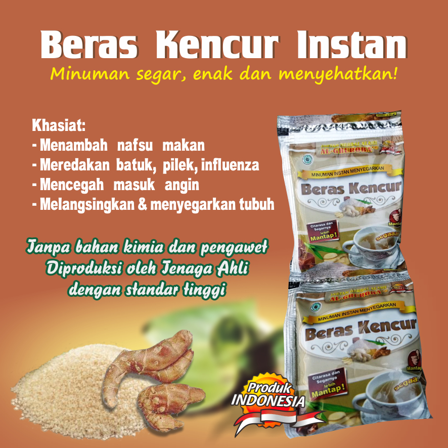 

Al-Ghuroba Beras Kencur Instan Jamu Herbal Batuk, Sakit Perut, Antioksidan, Renteng 10 Sachet