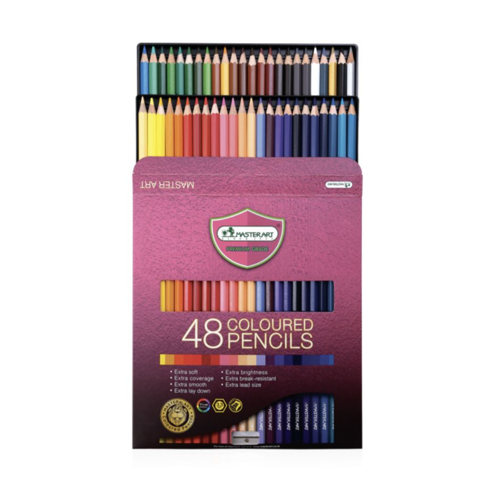 [Master Art] Pensil Warna (Colour Pencil) Profesional Full 48 Colours