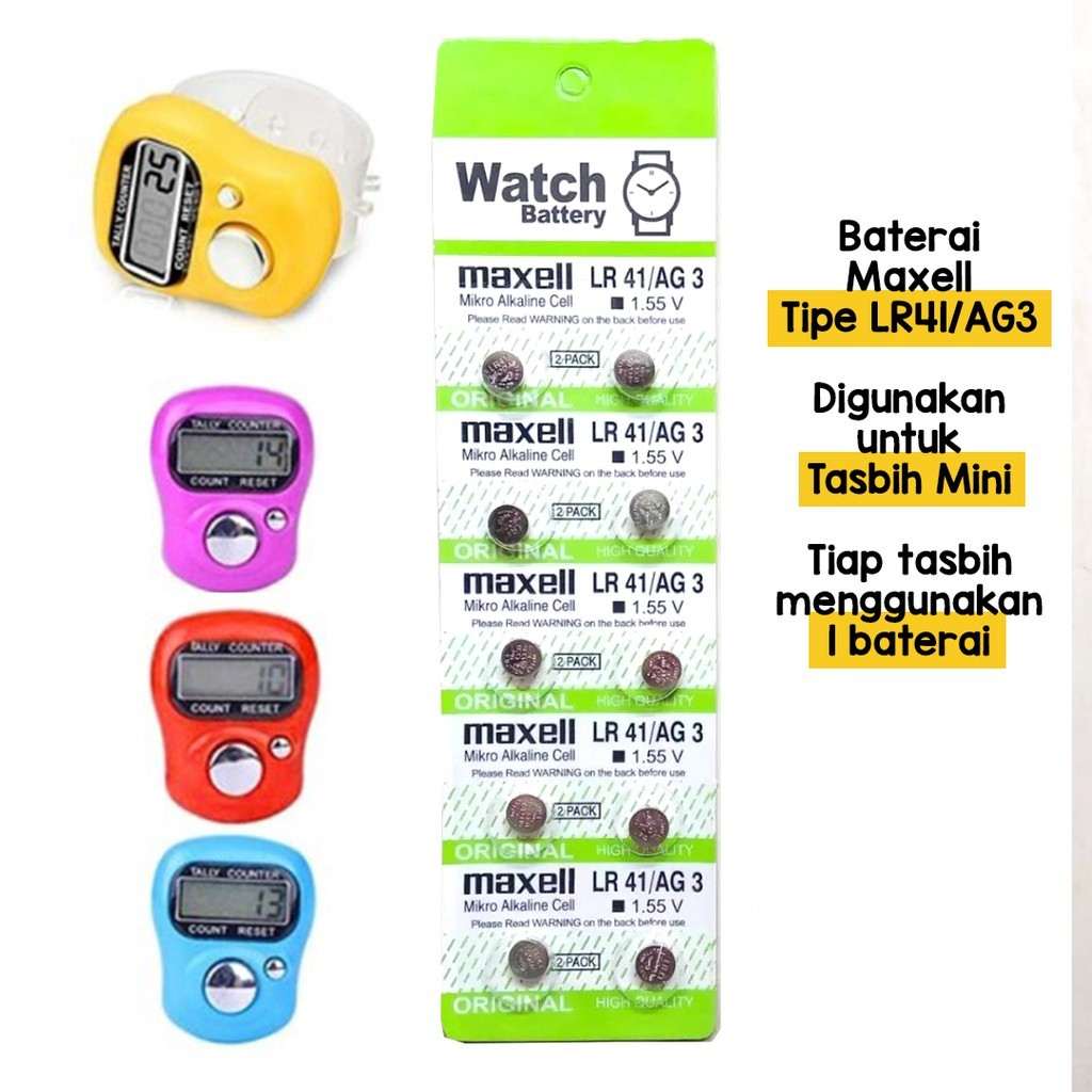 BATERAI Tasbih Mini Electrik AG3