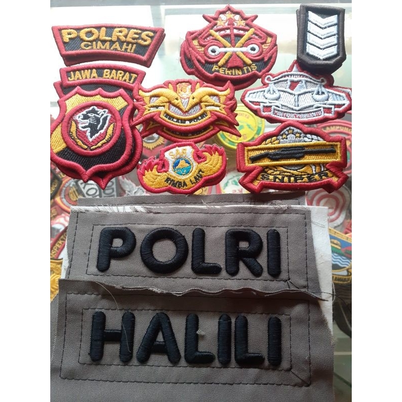 ATRIBUT POLRI FULL SET PANGKAT BRIPKA TIMBUL 3D