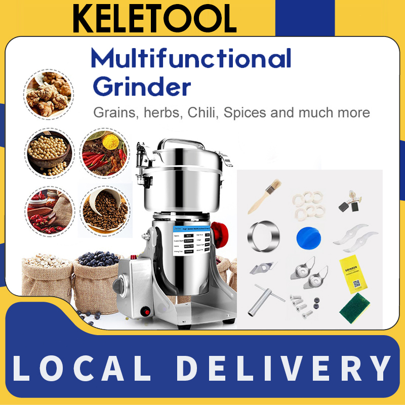 Mesin Giling Grinder Elektrik Penggiling Kopi Listrik Biji-bijian Obat Herbal Mesin Penggiling Kerin