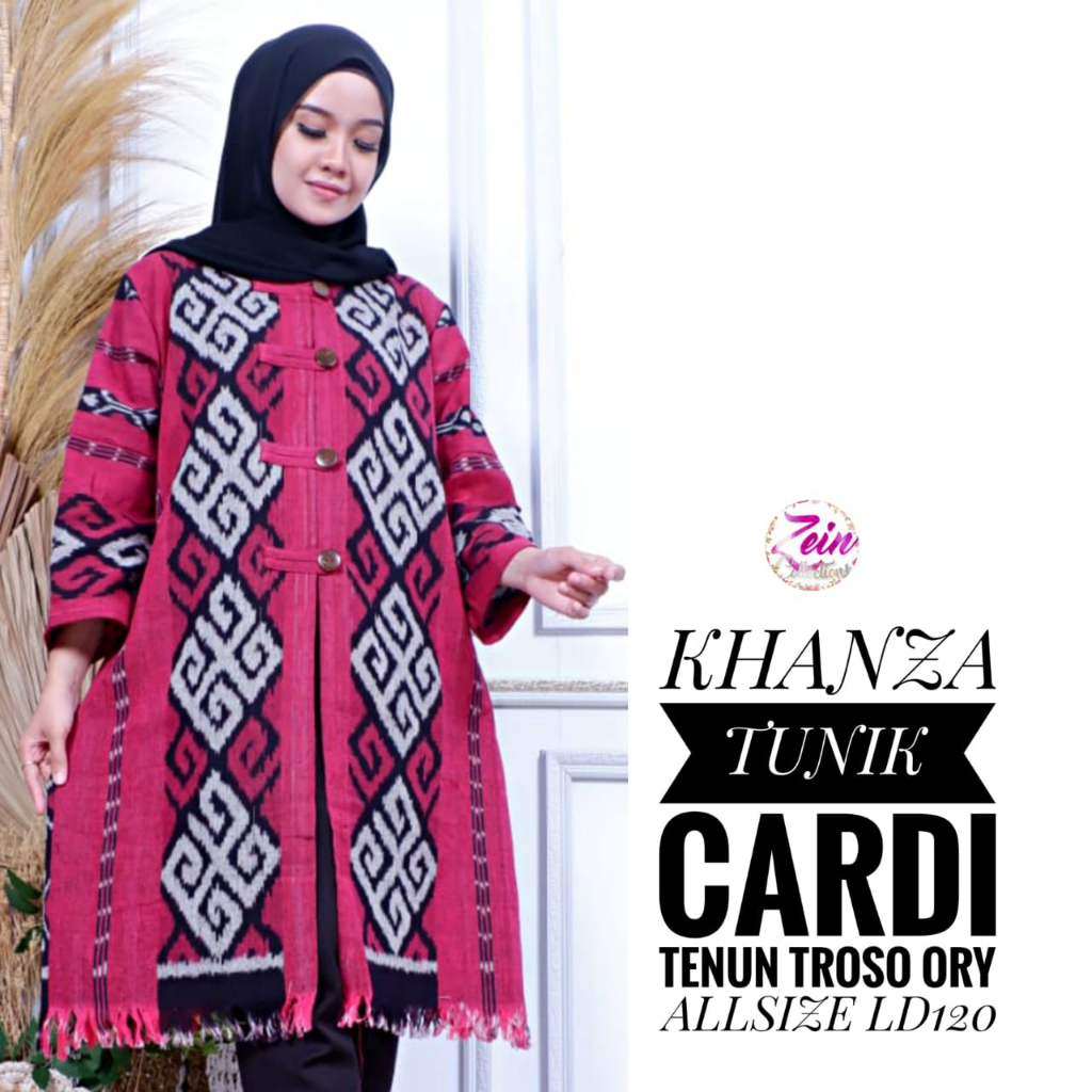 Atasan Tunik Batik Tenun Troso Premium Khanza