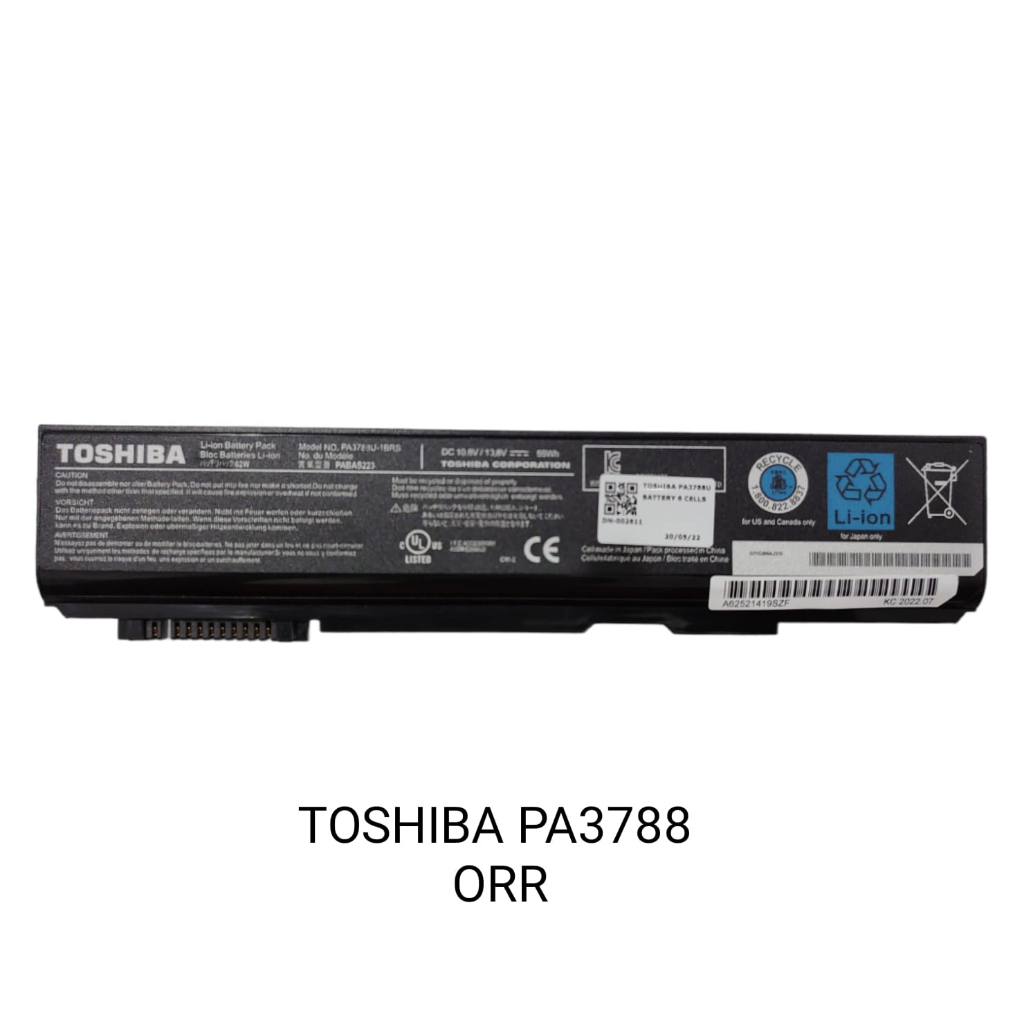 BATERY TOSHIBA Dynabook B450, B550, B650. Qosmio V65. Satellite Pro S750. Tecra A11, M11(PA3788U)
