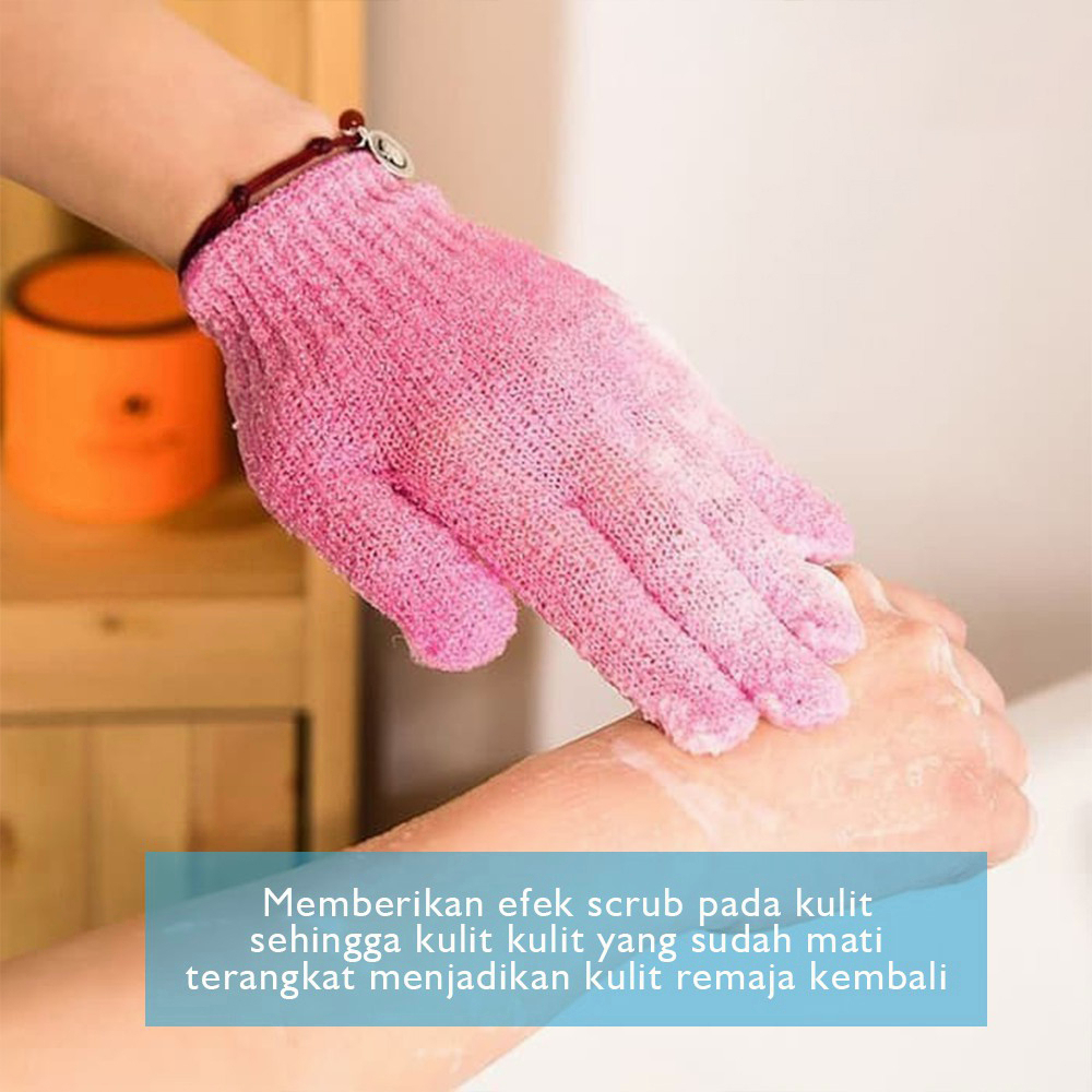 WTW11 Sarung Tangan Mandi/ Bath Glove/ Exfoliating Bath Gloves /Sarung tangan Mandi scruber Sarung Tangan Bath Glove Exfoliating Bath scrub Gloves Sponge Spons