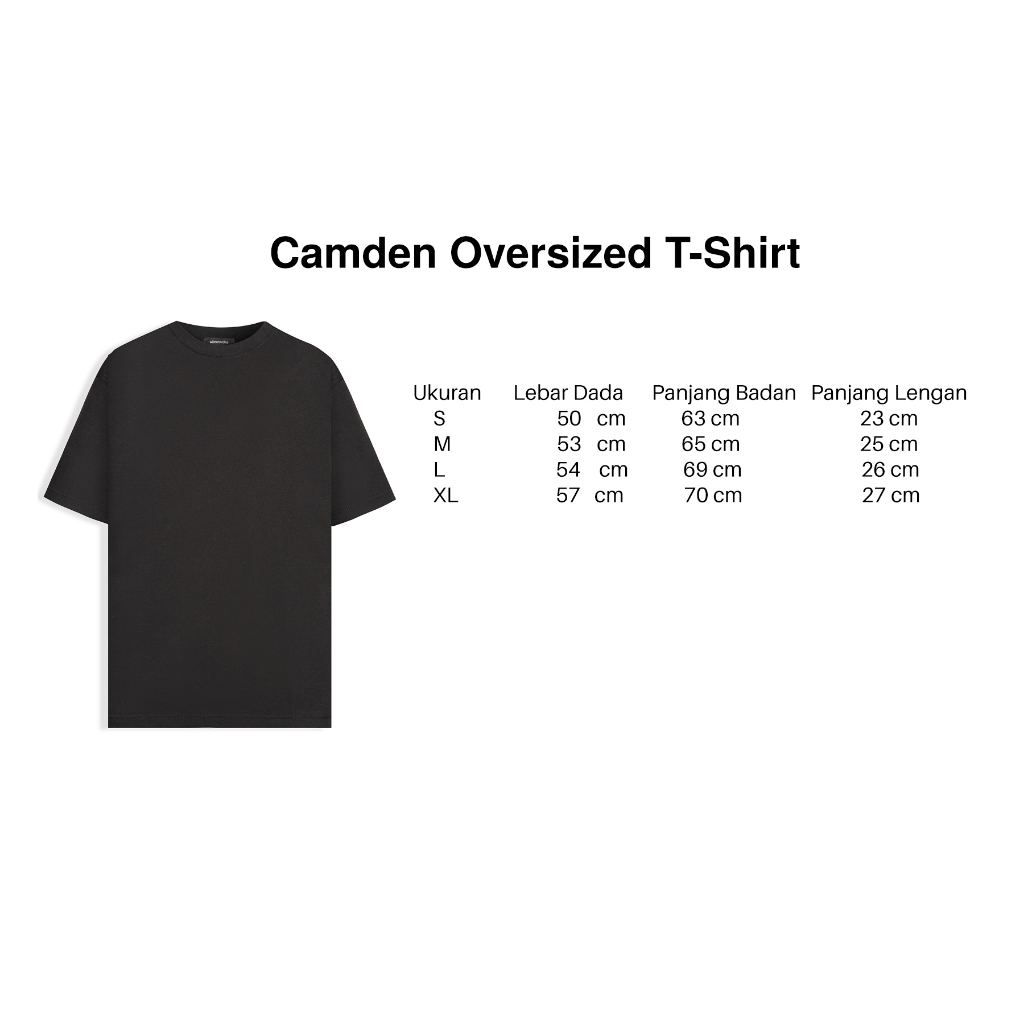 Wilmerstudios Kaos Camden Oversize T-Shirt Hitam