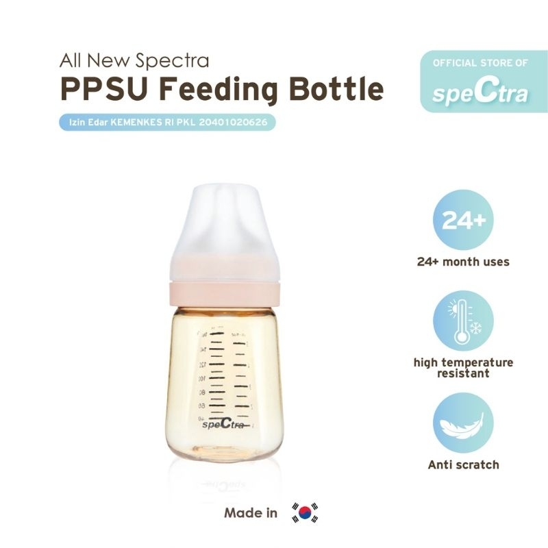 Spectra All New PPSU Feeding Bottle 160ml (Yellow)