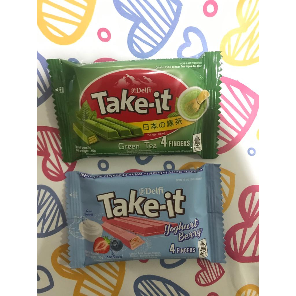 DELFI TAKE IT 4F 35G GREEN TEA NEW / YOGHURT BERRY ECER (1pc)