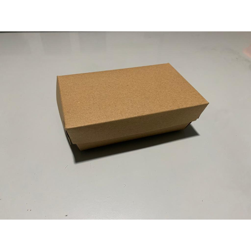 

(100 Lembar) Dus Kraft S (15x9,5x5) - Paper Lunch Box Small / Kecil Dos Snack Anti Air Full Laminasi isi 100 Ongkir Hemat Cuman 1 Kg