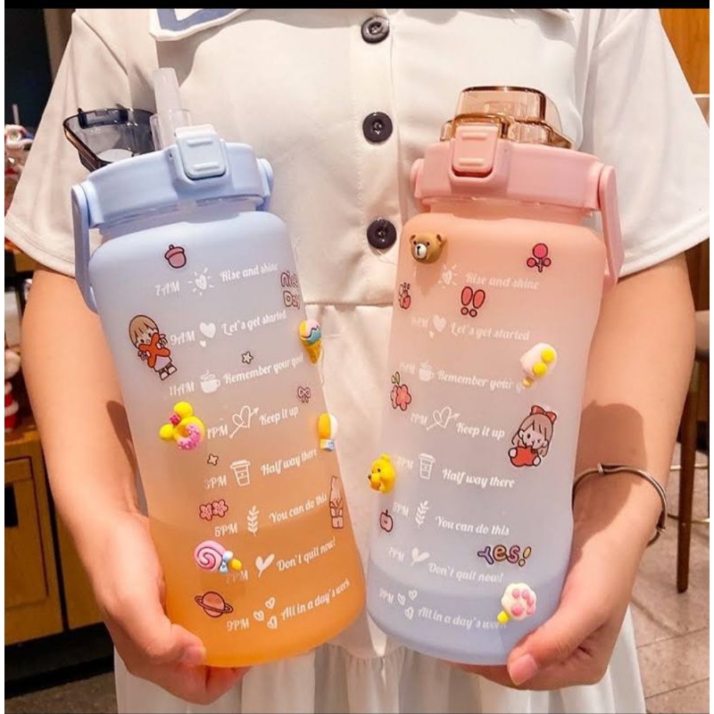 BOTOL MINUM VIRAL 2lt 3D FREE STIKER
