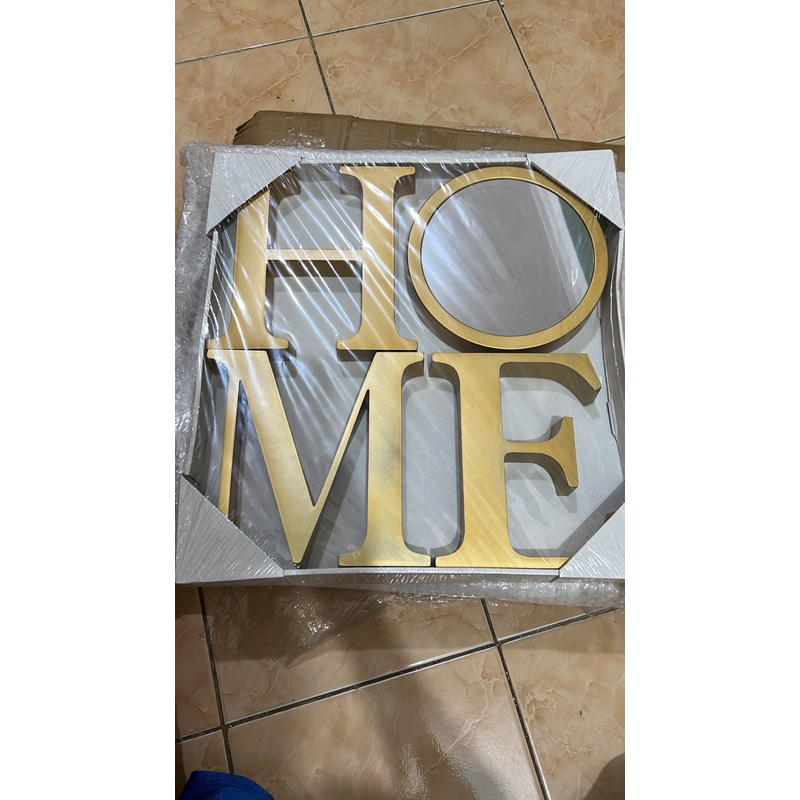 INFORMA HIASAN DINDING TULISAN "HOME". Walldecor murah.