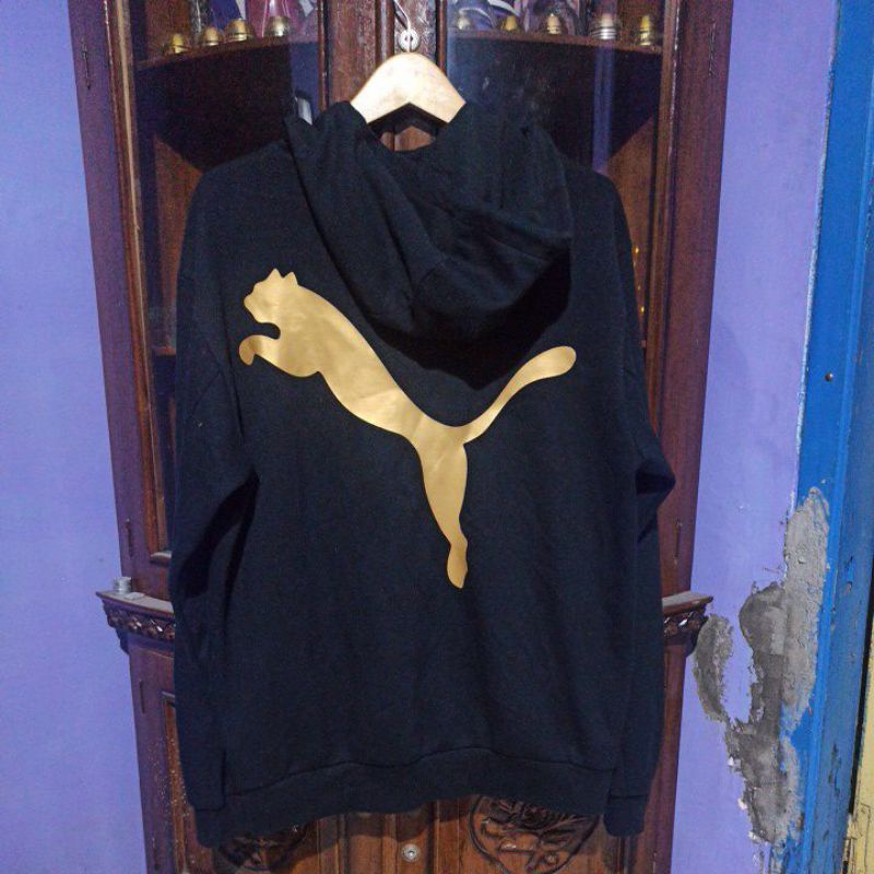 puma hoodie big logo rare