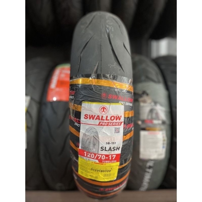 JUAL MURAH BAN SWALLOW SB151 SLASH 120/70 120 70 RING 17 SOFT COMPOUND