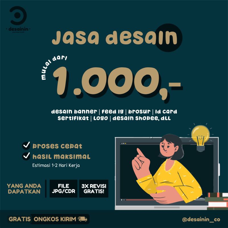 JASA DESAIN GRAFIS | BANNER | LOGO | STICKER | BROSUR | BROWSUR | ILUSTRASI FOTO | DESAIN | JASA DES