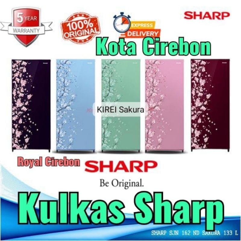 Kulkas Sharp 1pintu SAKURA SERIES SJN-182D (will kota cirebon)