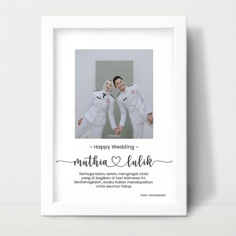 Gift Foto Aesthetic Kado Wedding Gift Wisuda Kado Ulang Tahun Cewek Bingkai Foto 5R