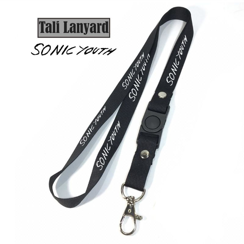 

Lanyard SONIC YOUTH tali lanyard gantungan kunci name tag id card kartu nama / lanyard podss vapee gantungan / bisa cod lanyard best seller lanyard hitam lanyard murah / oring lengkap