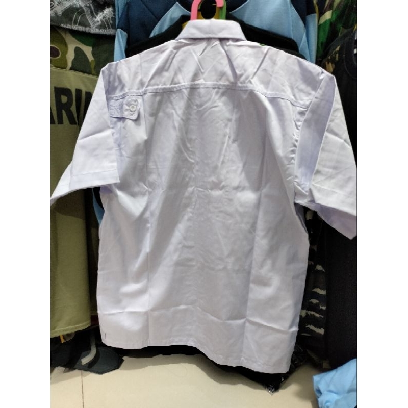 BAJU  KERJA ATASAN WARNA PUTIH PDK/PNS /DISHUB/  SATPAM/