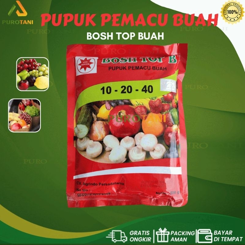 BOSH TOP B 10-20-50 PUPUK PEMACU BUAH 500GR