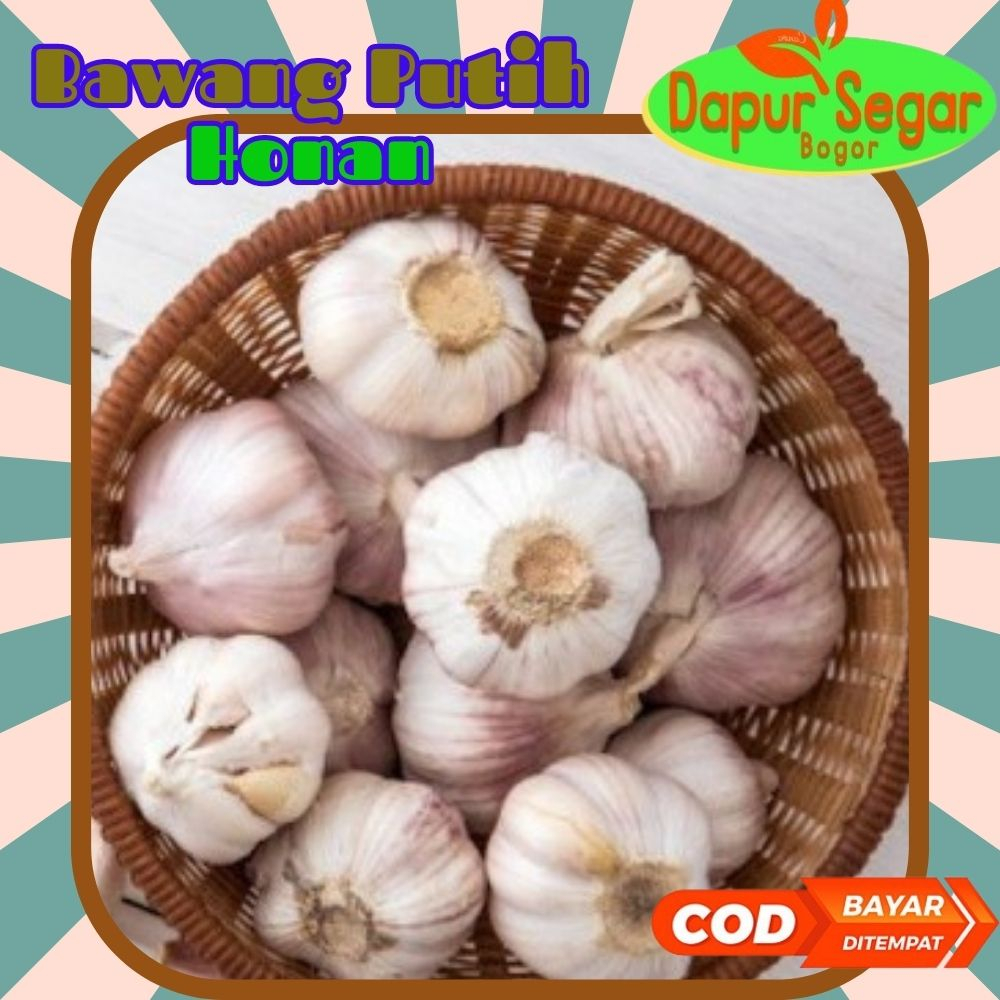 BAWANG PUTIH 1KG BIASA KOTOR BERSIH HONAN hemat murah