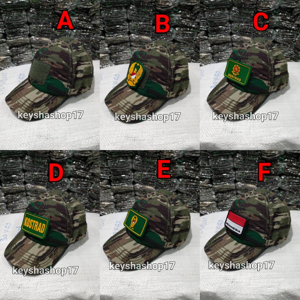 Topi tactical loreng kasad tni ad