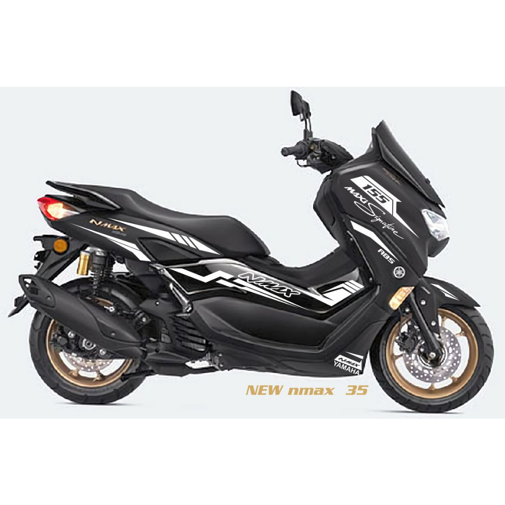 Striping New Nmax FAcelift 2020 Black Gold 035