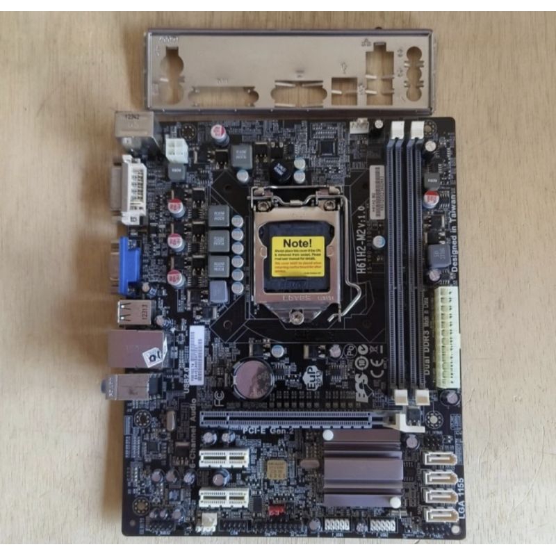MOBO/MOTHERBOAD ECS H61  LGA 1155 SUPPORT GEN 2 GEN 3