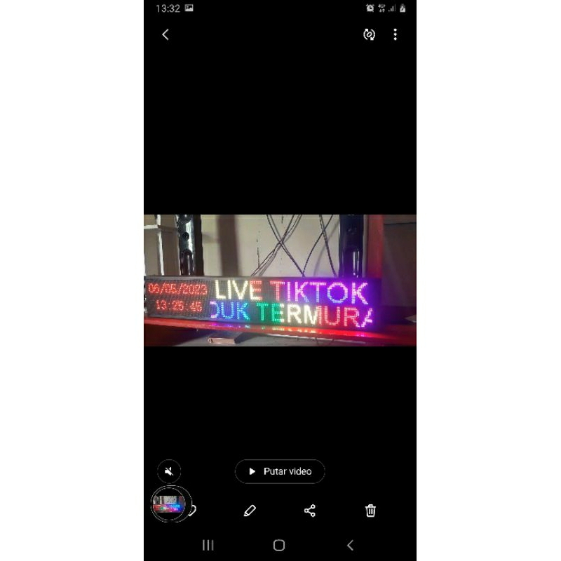 running text rgb p5 100x20cm