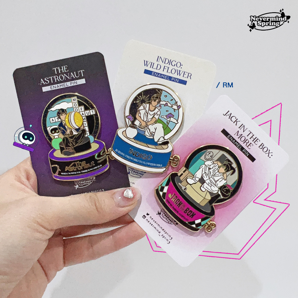[Ready Stock] Enamel Pin BTS - Solo Music Box