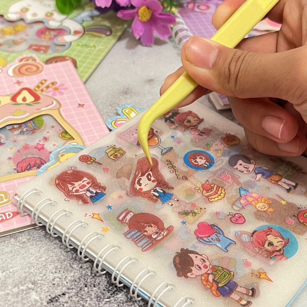 

Buku Stiker Bentuk Spiral Glitter Anti Air Stiker Mini Murah Bisa Cod