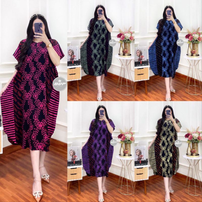 Daster Lowo Batik JUMBO Daster Batik kekinian - JUMBO - ld 130 pb 113 lengan pendek bahan rayon teba