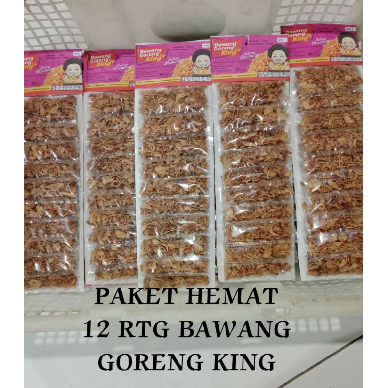 

12 RTG BAWANG GORENG KING Asli Renyah & Gurih