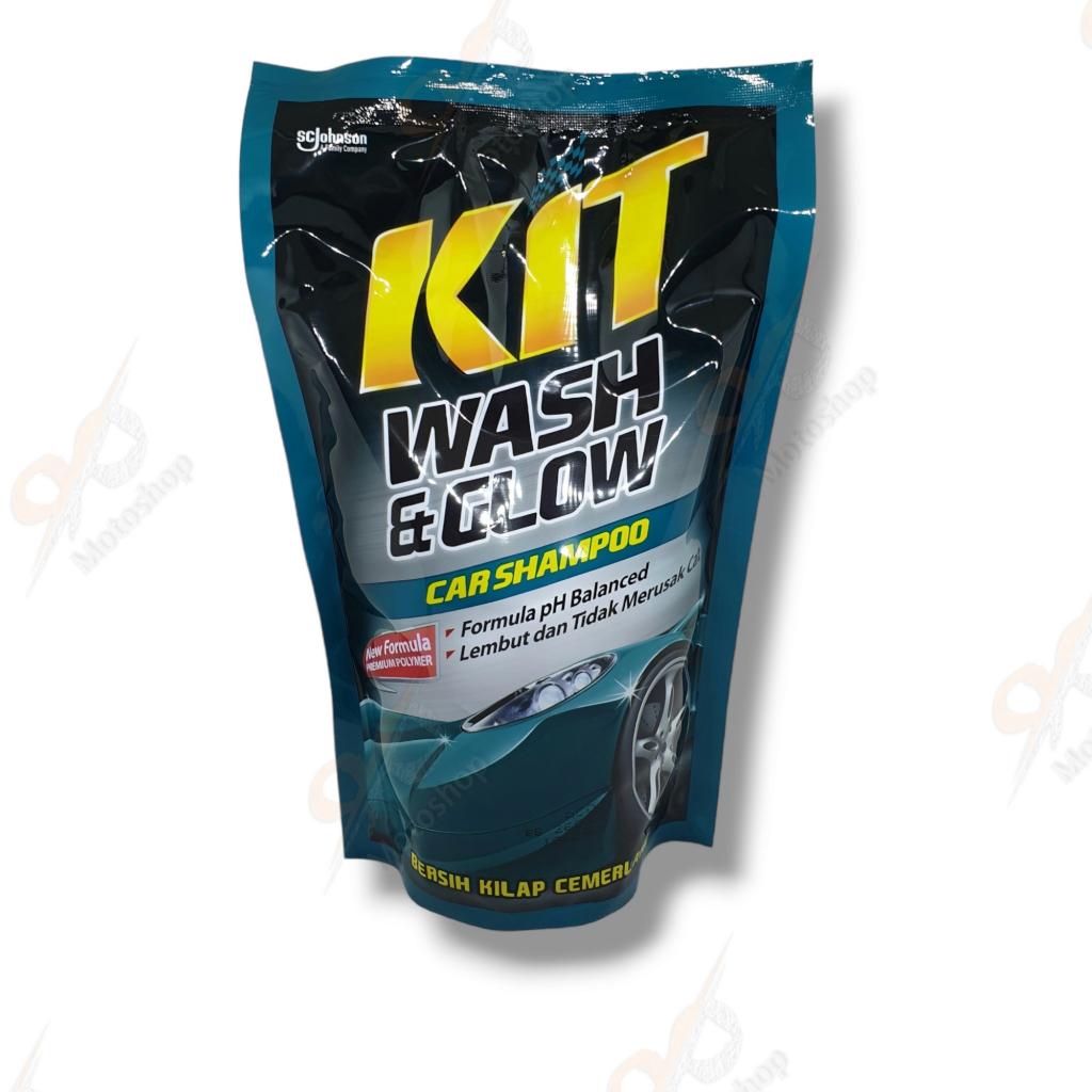 Kit Wash &amp; Glow Pouch 720ml Sabun Sampoo Sampo Sampho Shampoo Cuci Motor Mobil Kit