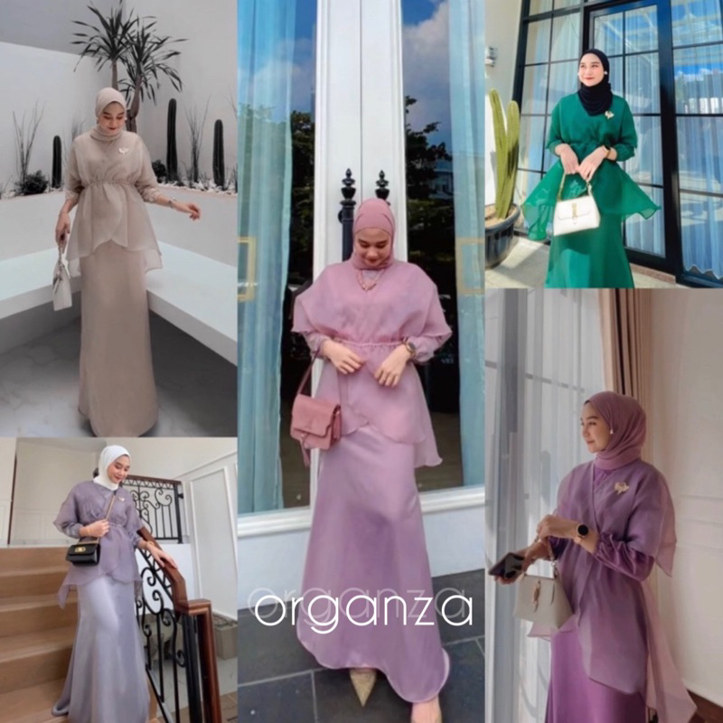 kain organza / organza premium / organza metalik