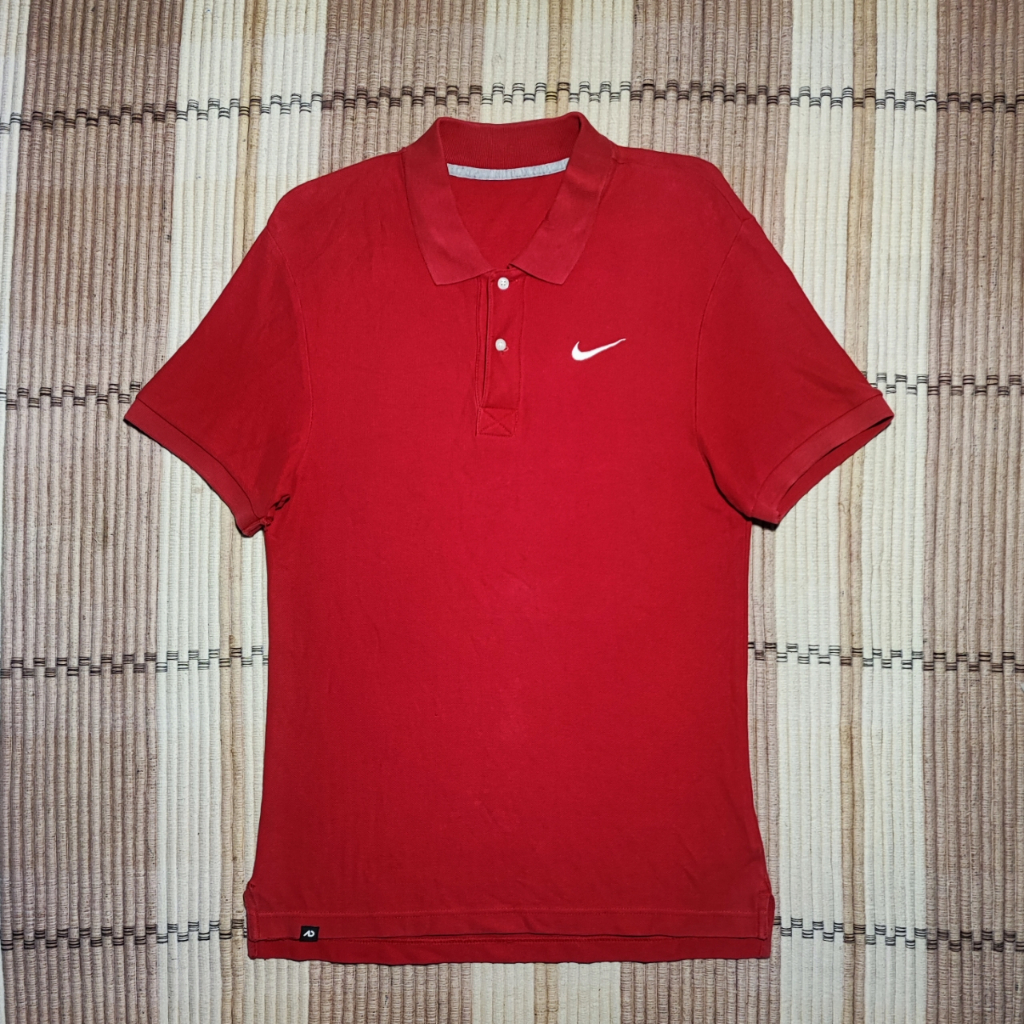 Kaos Polo Pria NIKE GOLF Polo Shirt Merah Size M Branded Preloved