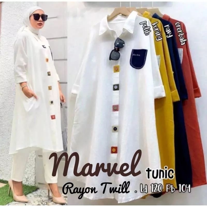 DOLFFY LONG TUNIK CRINKLE AIRFLOW//Tunik Full Kancing Terbaru