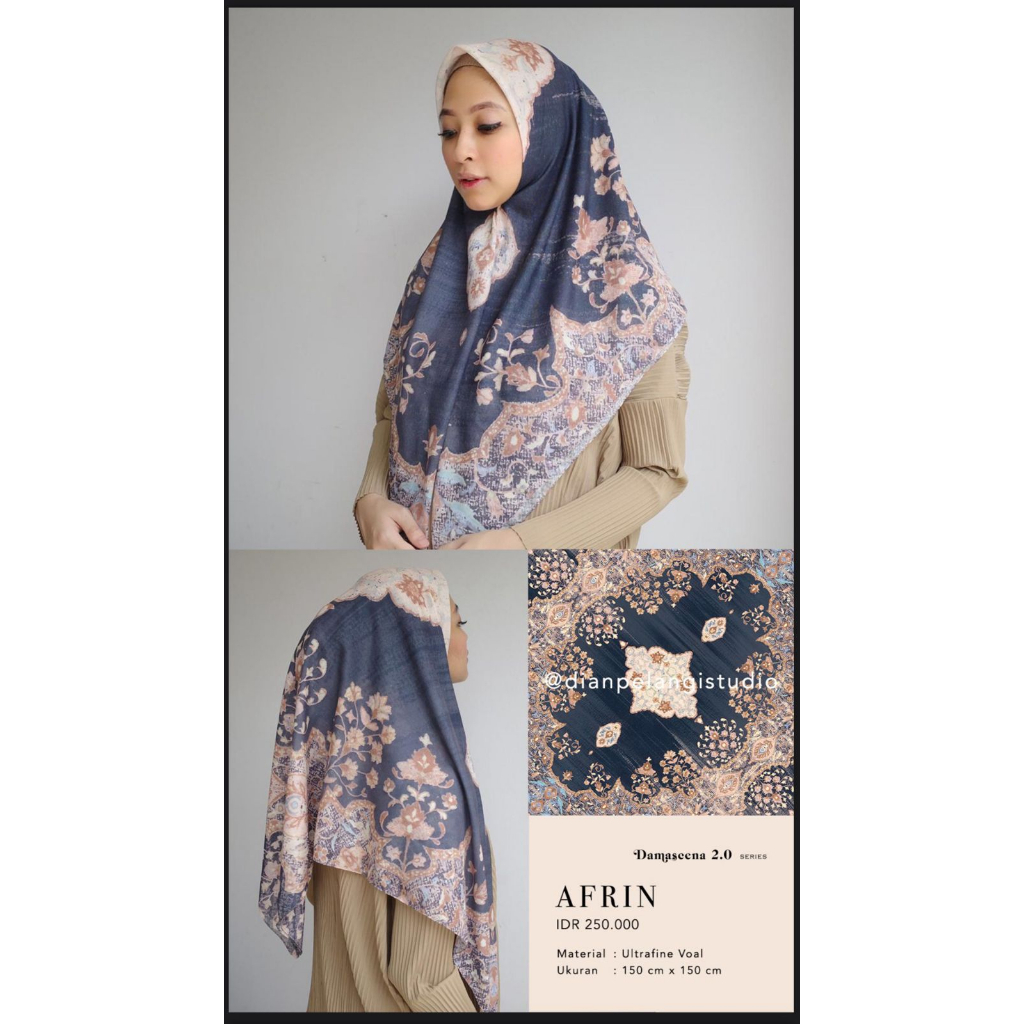 DAMASCENA 2 DIAN PELANGI STUDIO DAMASCENA DIAN PELANGI DIAN PELANGI ORIGINAL DIAN PELANGI SCARF HIJA