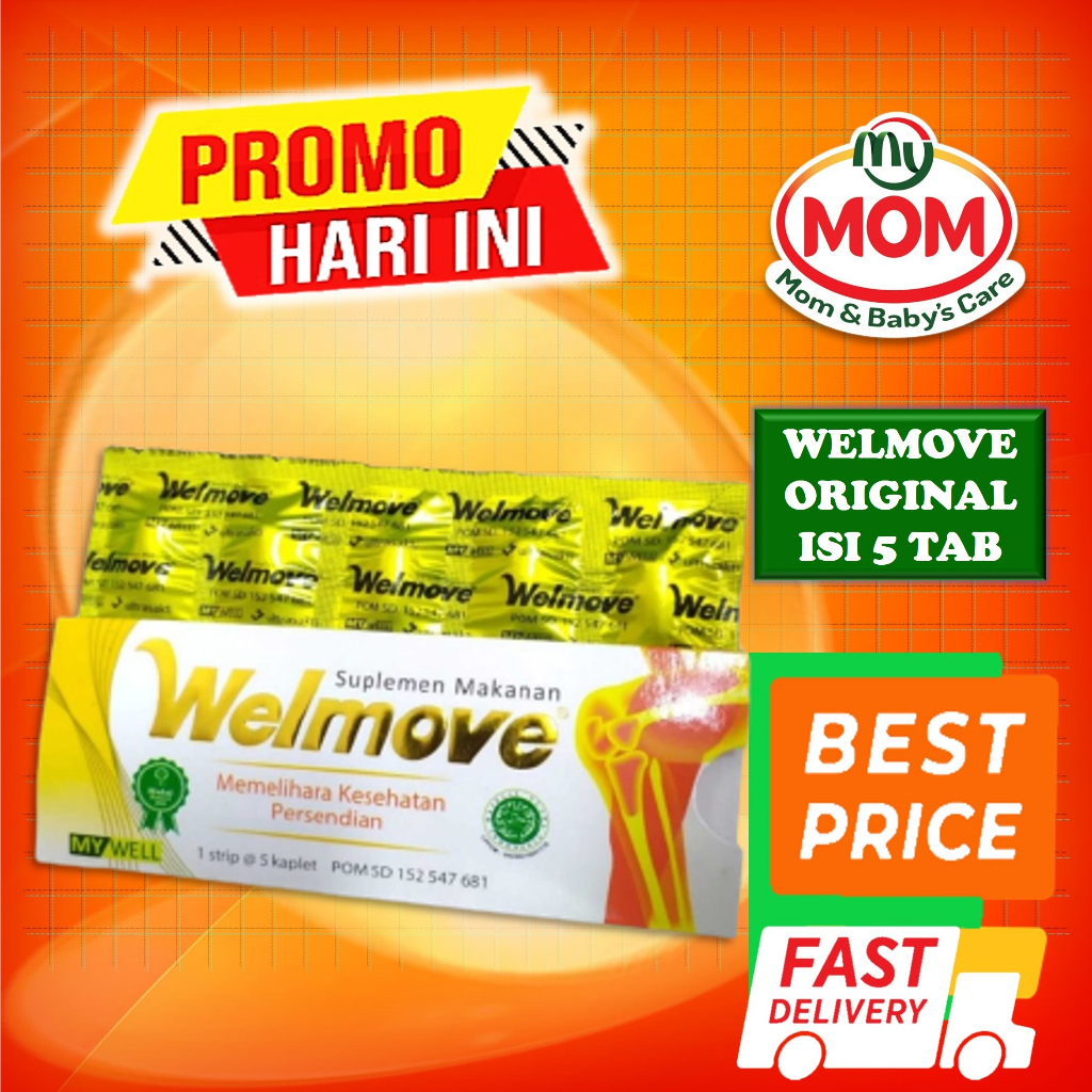 [BPOM] Welmove Suplemen Makanan Isi 5 Kaplet / Wellmove Vitamin Kesehatan Sendi / MY MOM