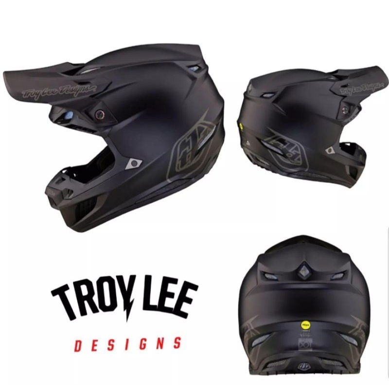HELM TLD SE5 COMPOSITE W/MIPS CORE BLACK HELMET ( include padding helmet )