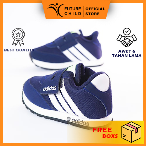 Sepatu Sneakers Anak Laki Laki Perempuan Sekolah Sd Tk Umur 1 - 7 Tahun navy